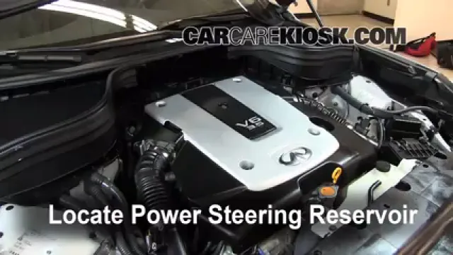 2008 Infiniti EX35 Journey 3.5L V6 Líquido de dirección asistida Controlar nivel de líquido